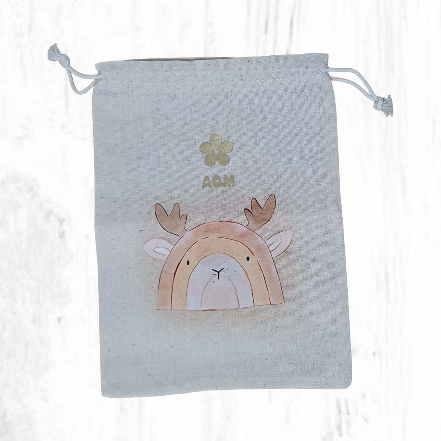 Bolsa de tela pequeña con estampa infantil