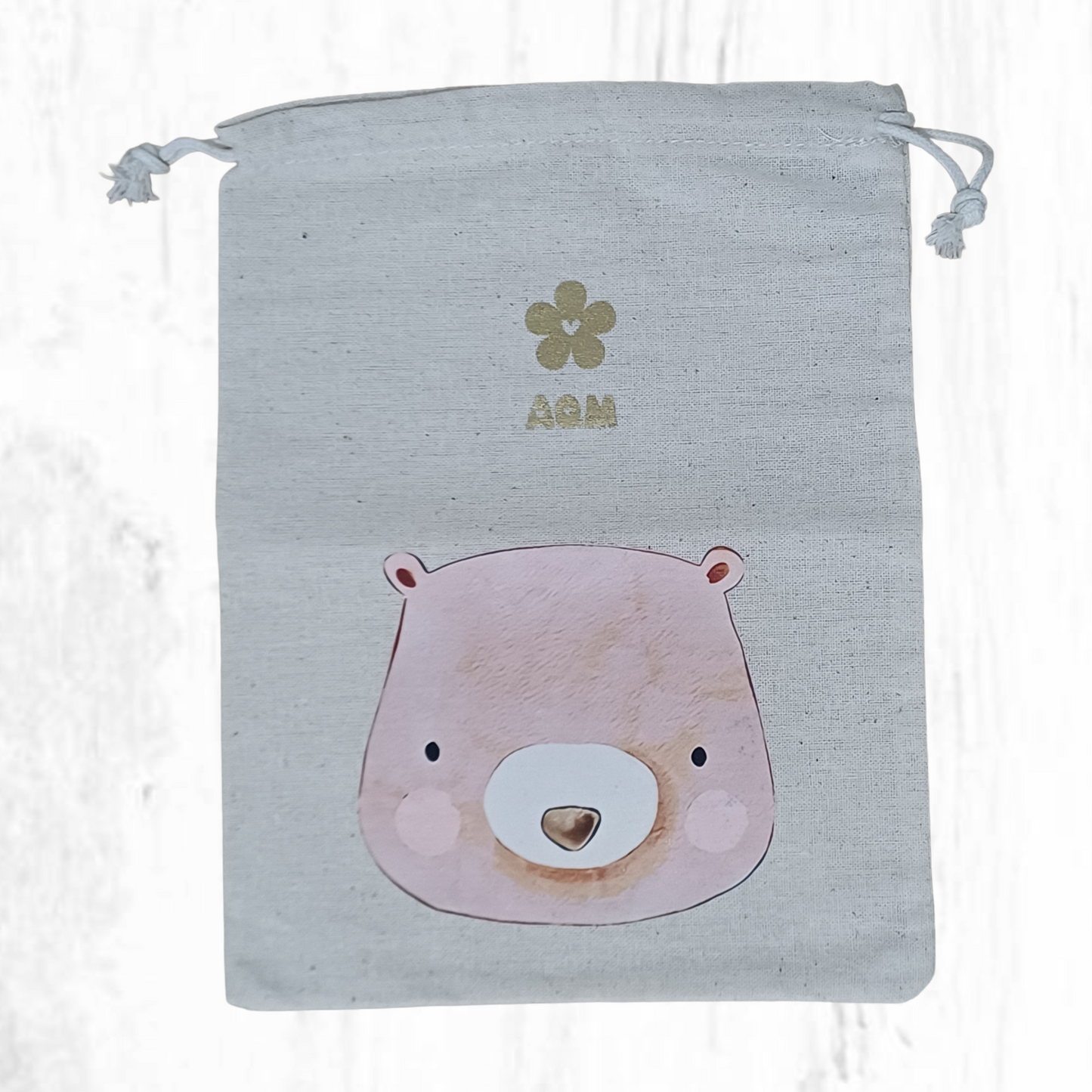 Bolsa de tela pequeña con estampa infantil