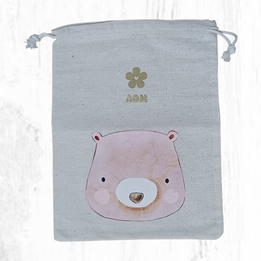 Small fabric bag with a children's print
