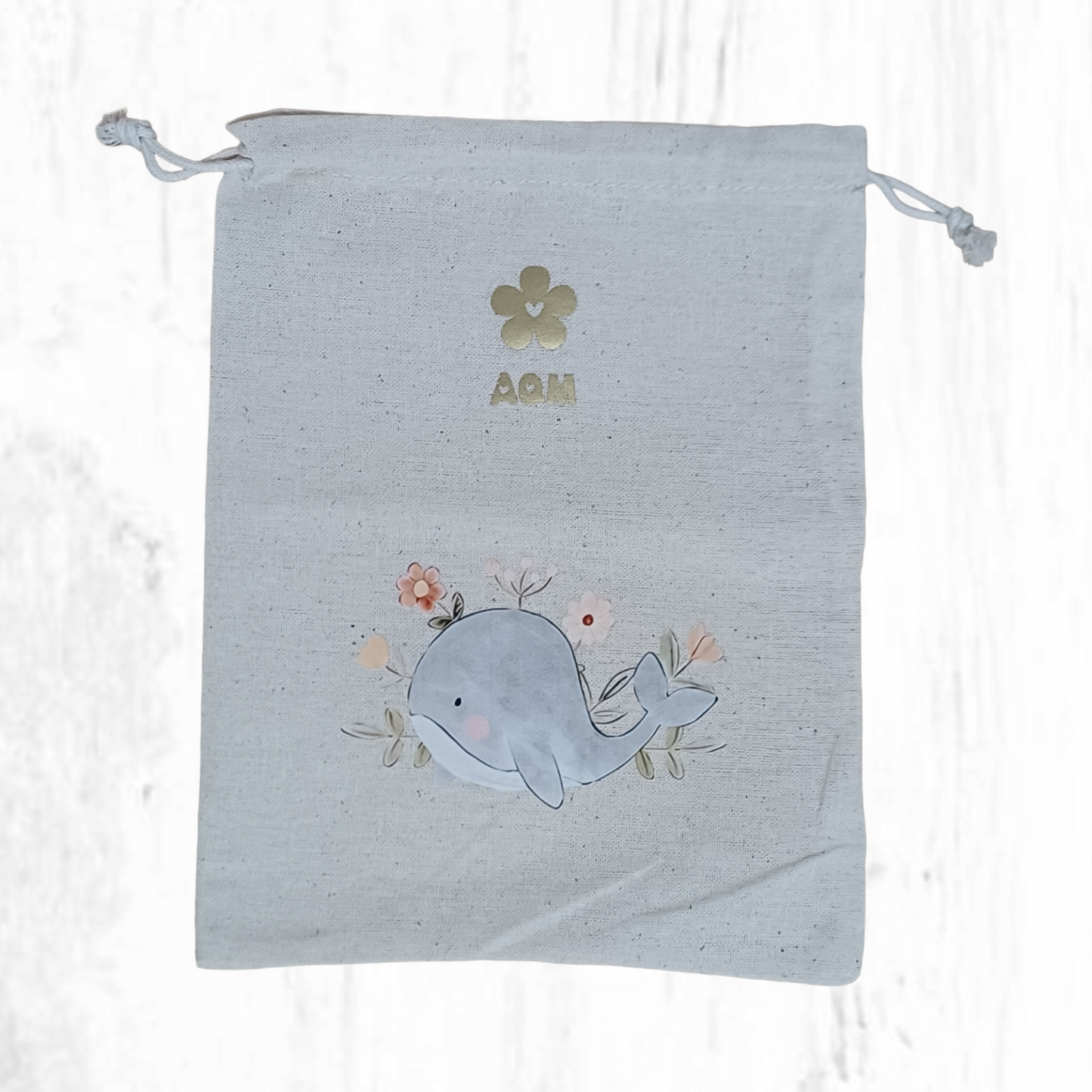 Bolsa de tela pequeña con estampa infantil