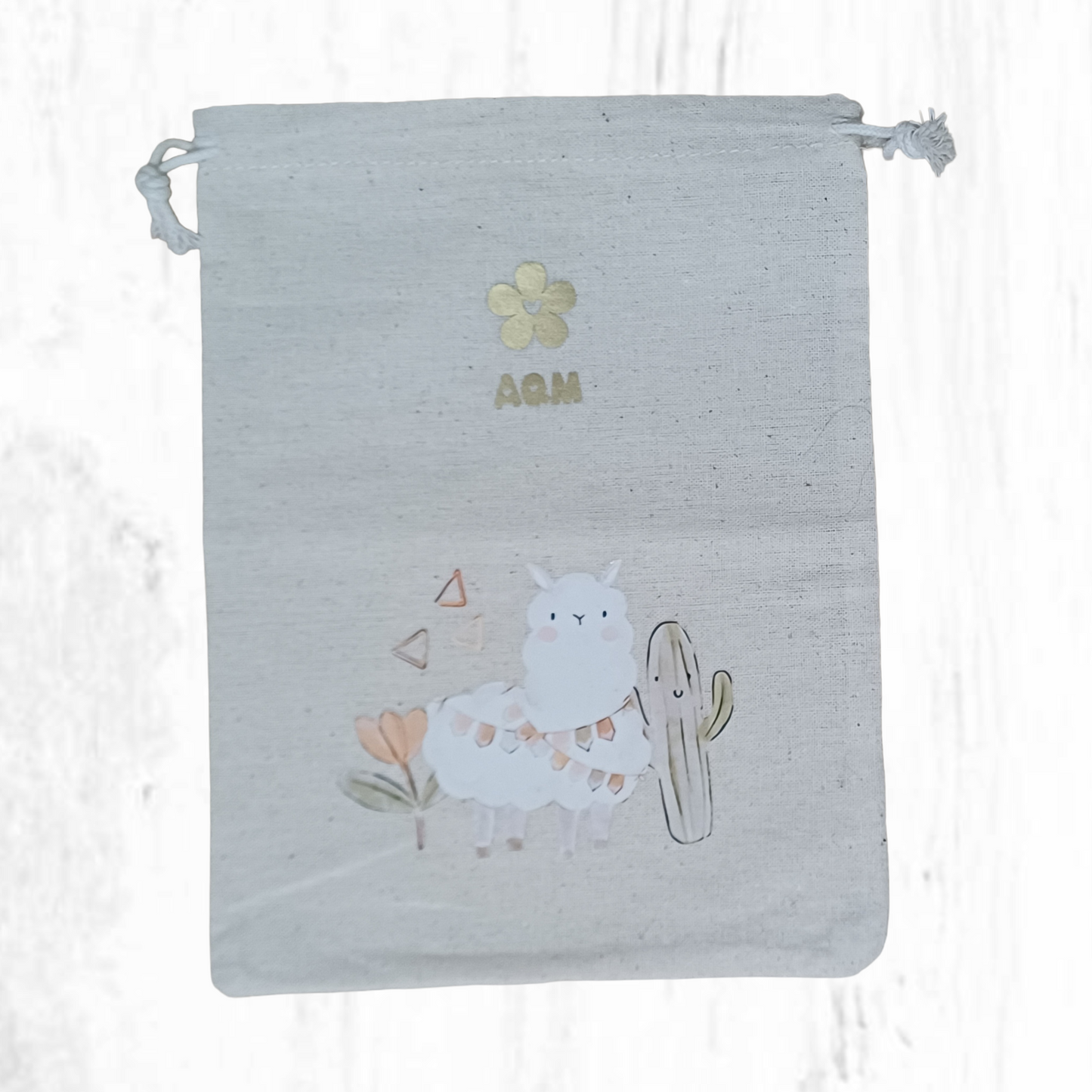 Bolsa de tela pequeña con estampa infantil