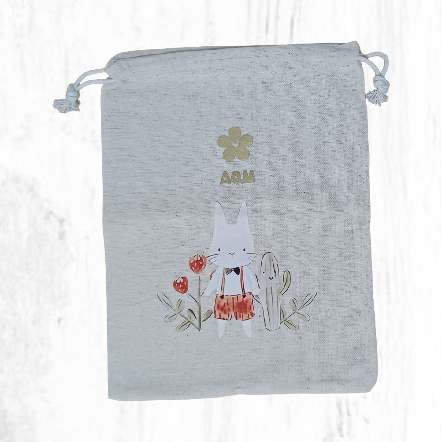 Bolsa de tela pequeña con estampa infantil