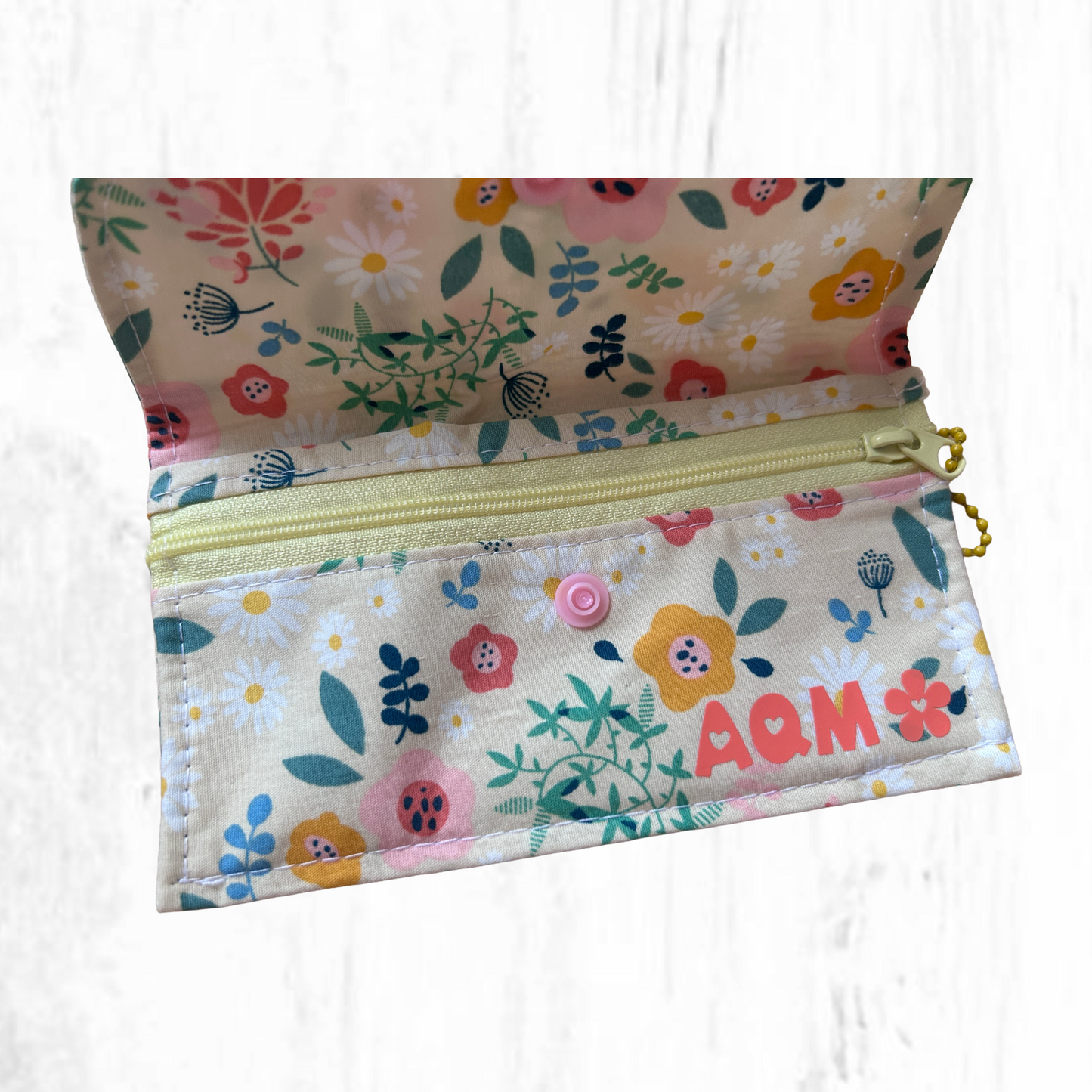 Cartera de algodón de dos compartimientos