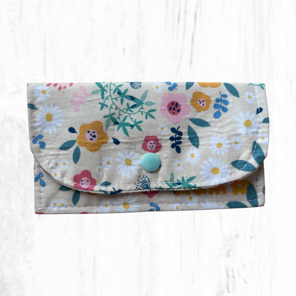 Cartera de algodón de dos compartimientos