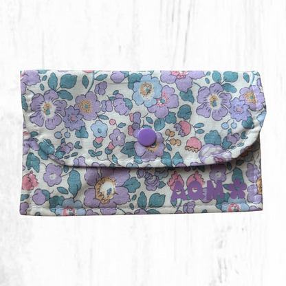Cartera de algodón de dos compartimientos