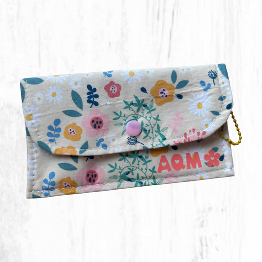 Cartera de algodón de dos compartimientos
