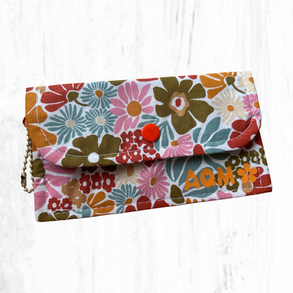 Cartera de algodón de dos compartimientos