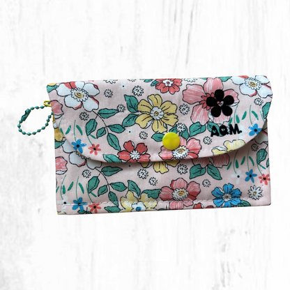 Cartera de algodón de dos compartimientos