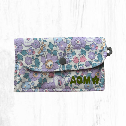 Cartera de algodón de dos compartimientos