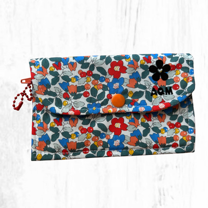 Cartera de algodón de dos compartimientos