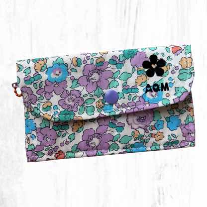 Cartera de algodón de dos compartimientos