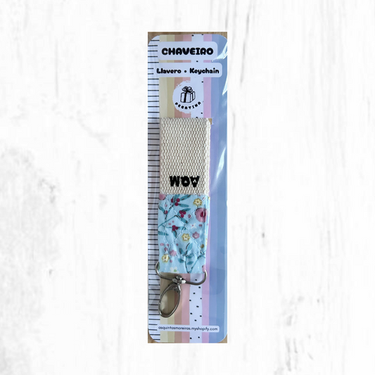 Cotton and ribbon keychains (wide)
