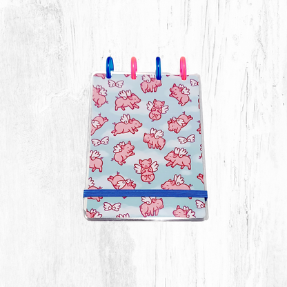 Libreta A6 sistema de discos - cerditos