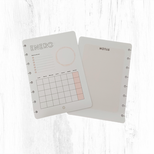 Pink A5 Monthly Planner