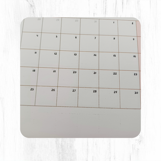 2025 Pink A5 Monthly Planner