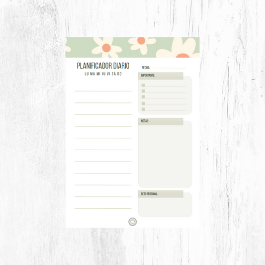 A4 daily planner refill pack - disc-bound system