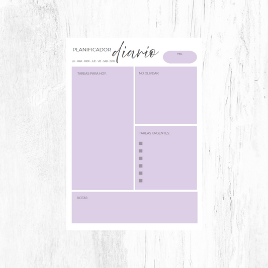 A6 discbound daily planner refill pack