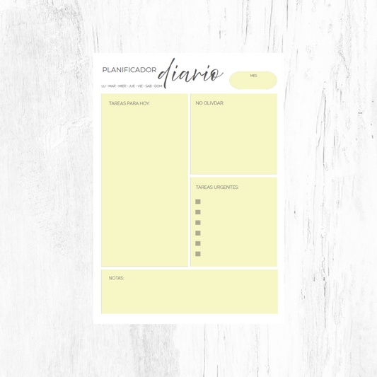 A6 discbound daily planner refill pack